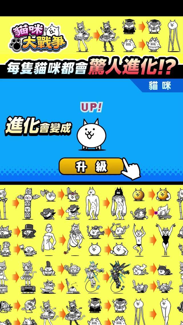 所有貓咪都會驚人進化！？快來打造只屬於你的貓咪軍團！