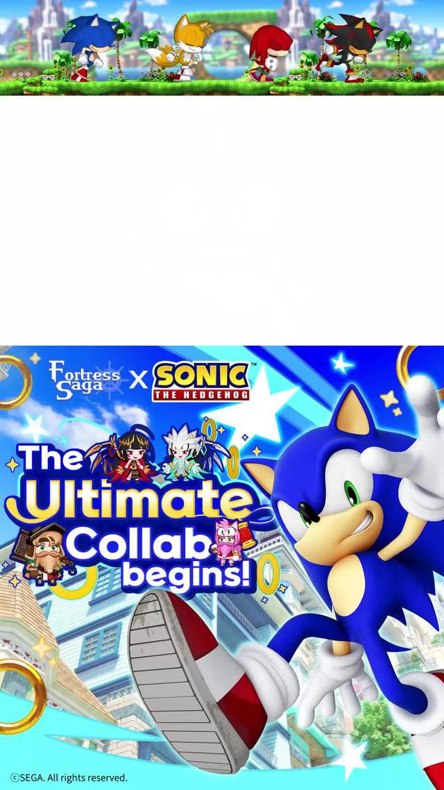 Sonic x Fortress Saga surprise collaboration!