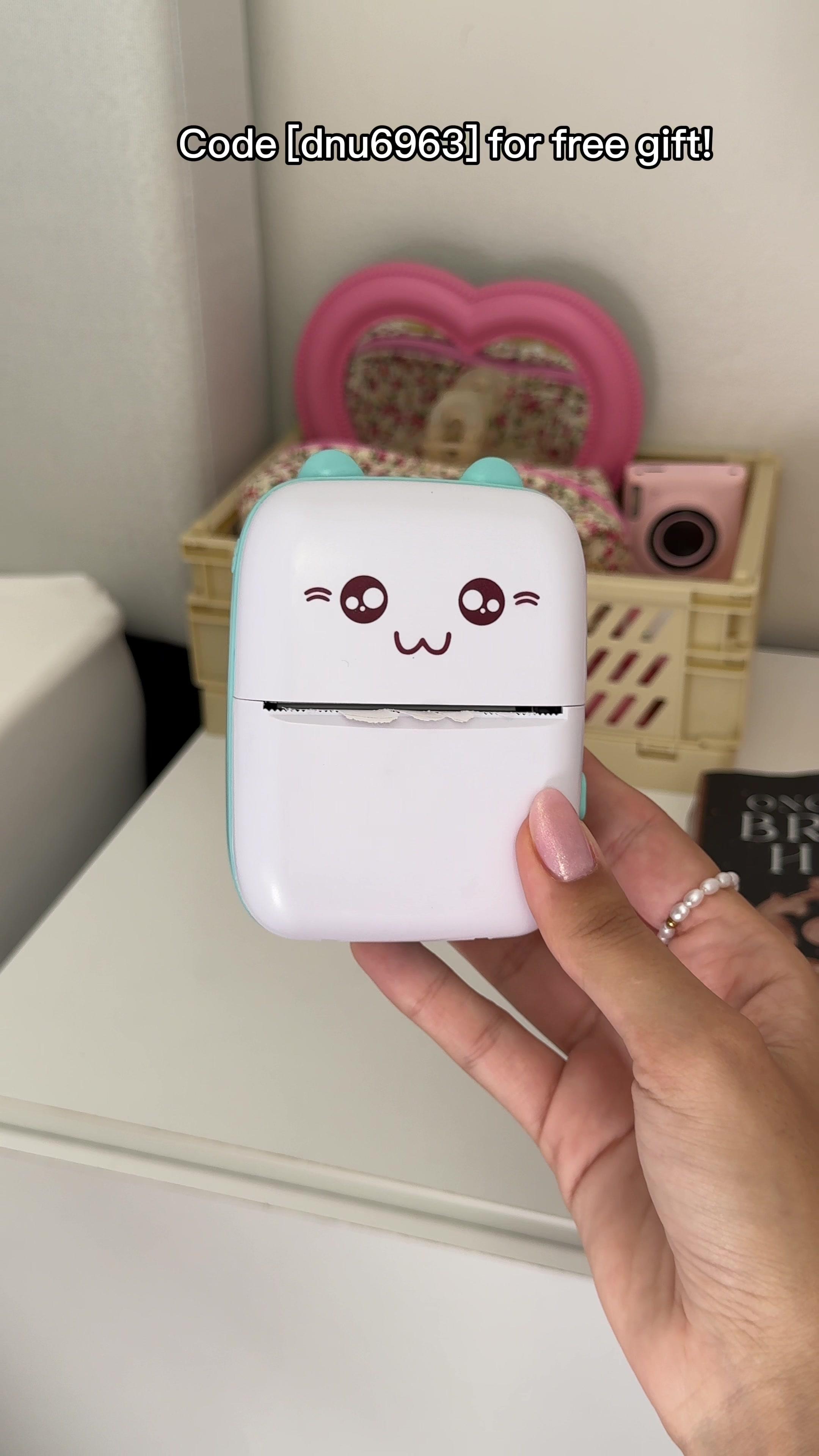 You can find this cute printer on Temu🔍code: dnu6963 in #temu searchbar for up to 90% off (app new users only with qualifying orders). 🛒🛍Faster Delivery&Shipping, ships&delivery from US Warehouse📦 #temuhaul #temufinds #fyp #printer