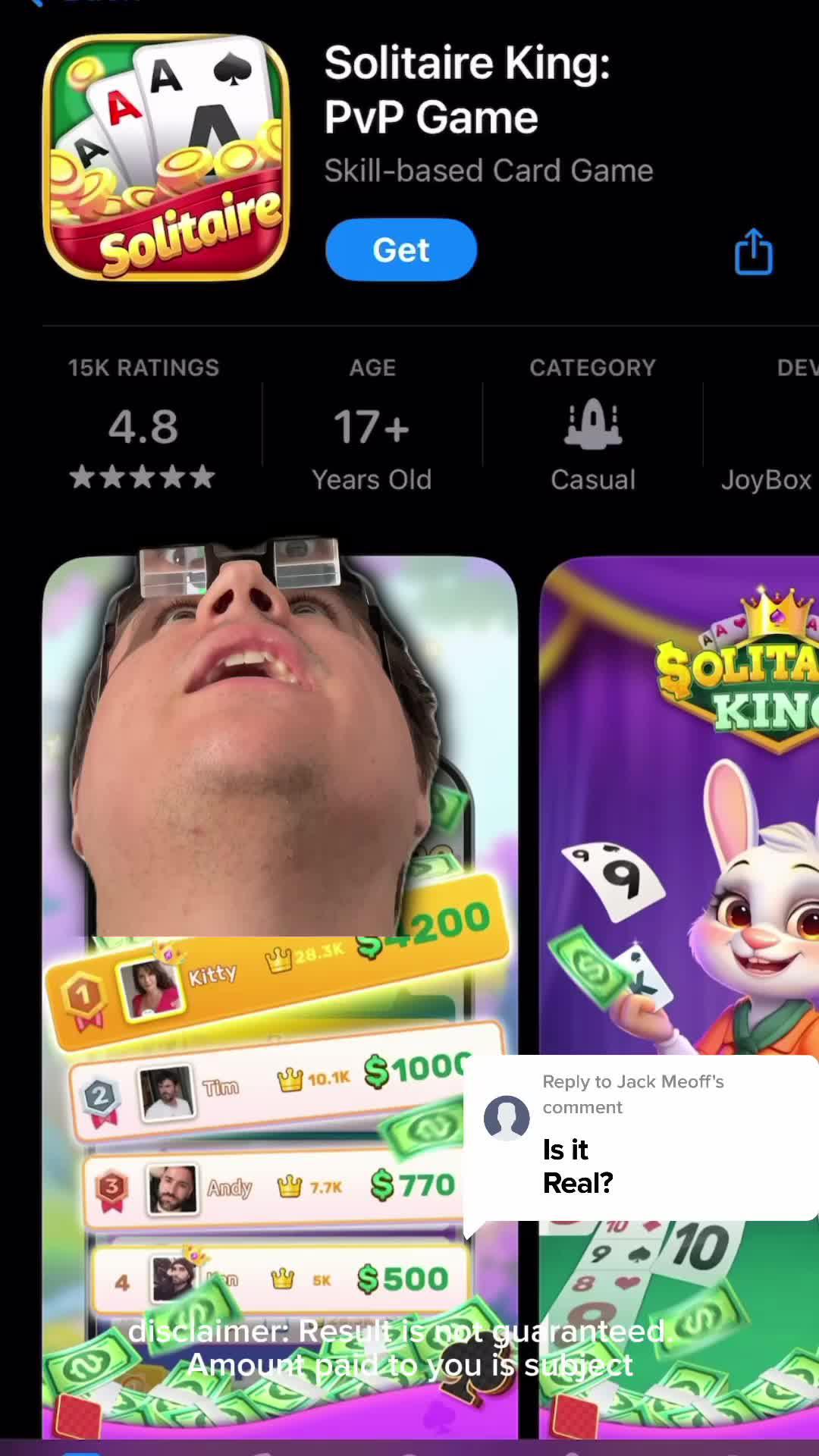 Play real Solitaire, have real fun!