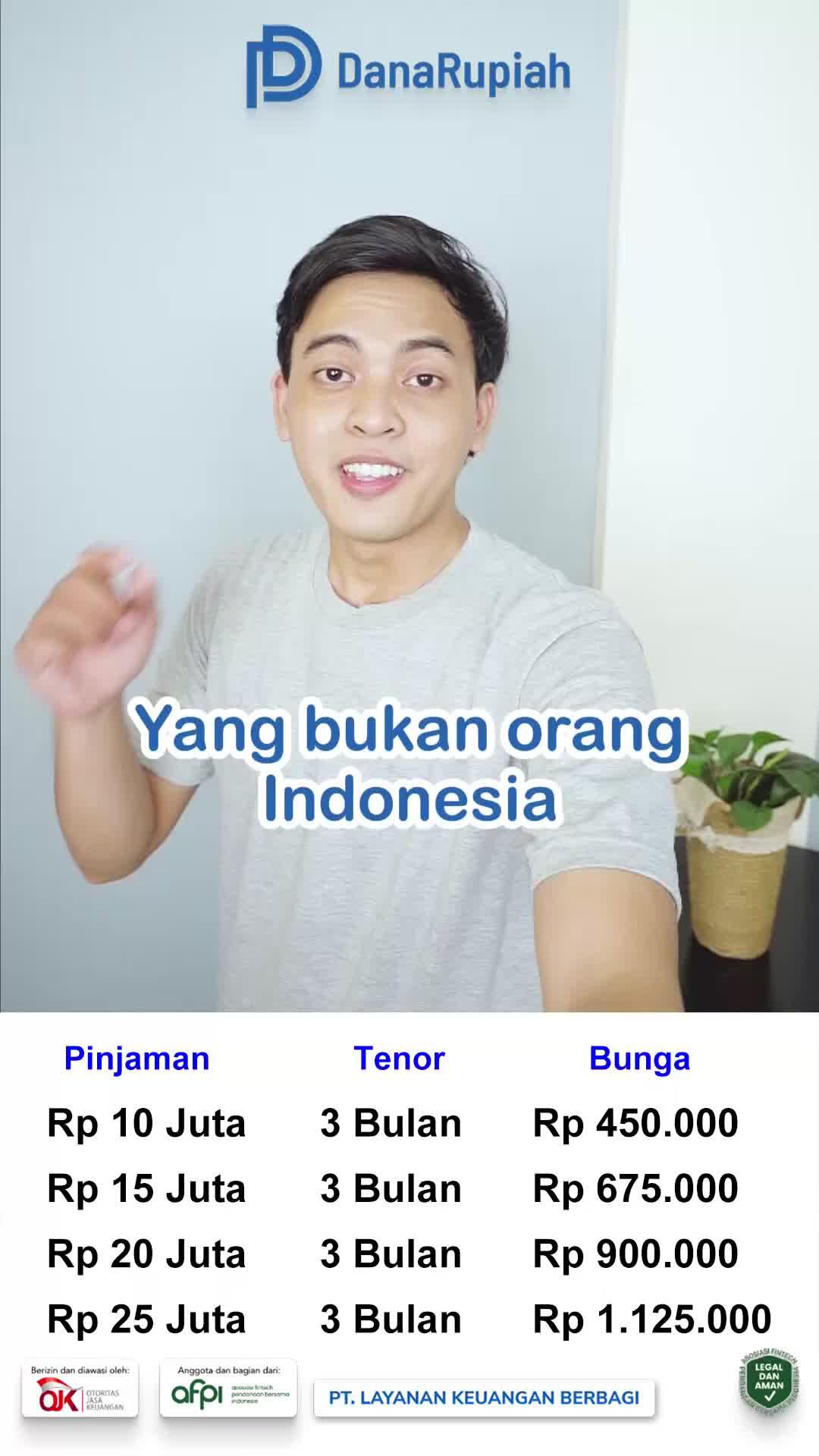 Plafon pinjaman hingga Rp25 juta!  Hanya 0,04%! Berizin dan diawasi oleh OJK!