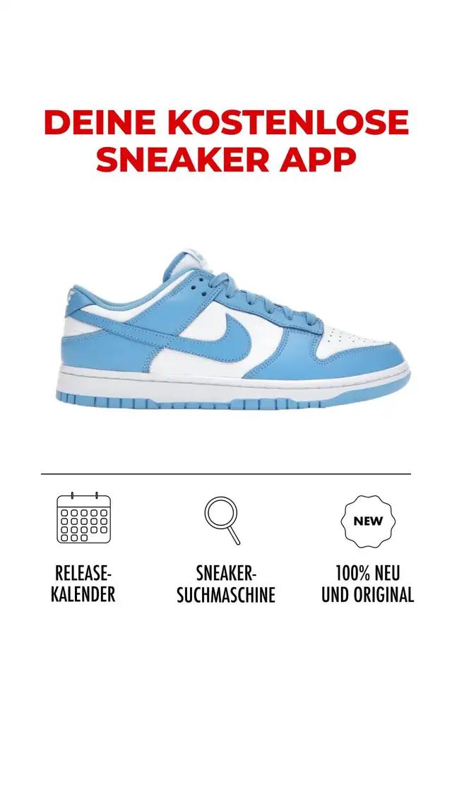 Checkt die neuesten Sneaker Releases in der kostenlosen App ab!