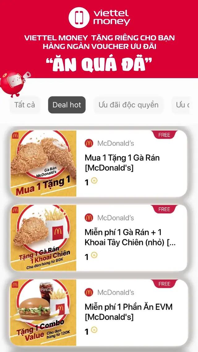 Tặng bạn miếng gà rán McDonald’s trong mua đông giá rét 🥰🥰🥰 #ViettelMoney #viettel 