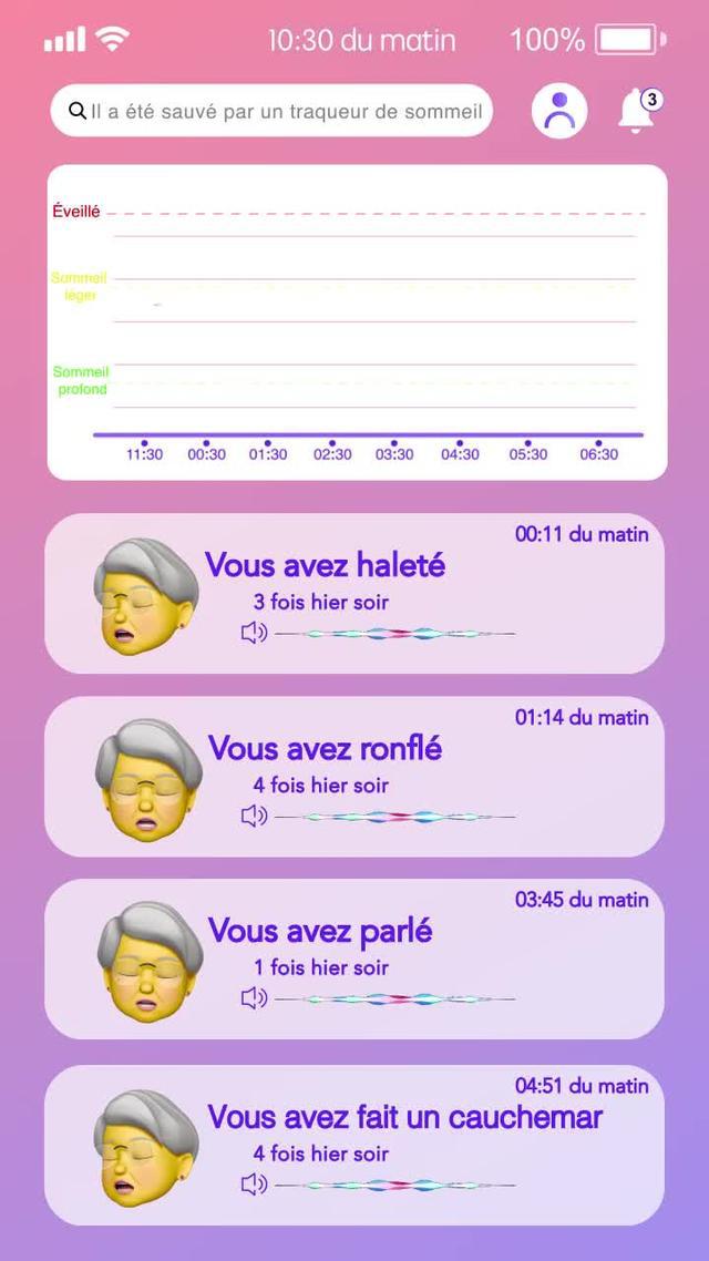 Passez une bonne nuit de sommeil et apprenez vos habitudes avec Sleep Tracker.