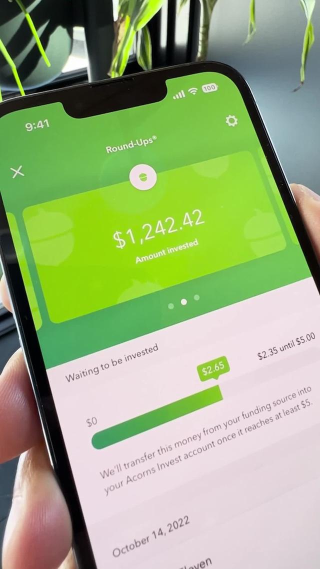 Acorns auto-invests your spare change. Buy a coffee? Gas? Groceries? That's all investing.