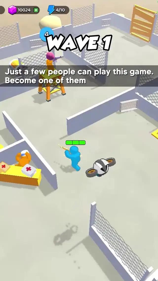 Save yourself against giant waves of zombies!