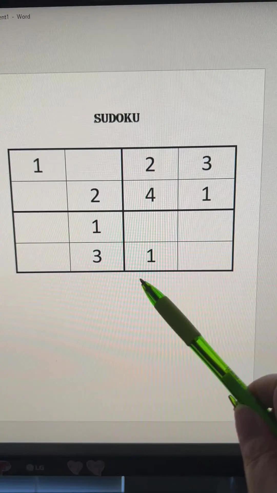 Release stress with SUDOKU