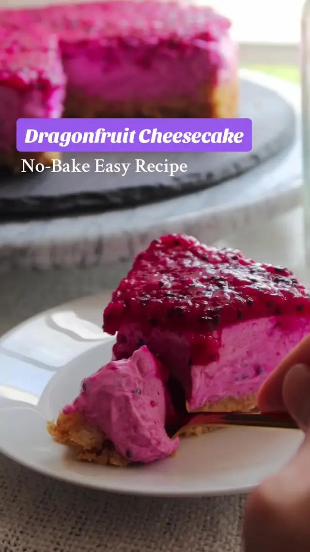 Recipe in Caption + @Lazada Singapore 9 9 Mega Brand Sale with this refreshing tropical No-Bake Dragonfruit Cheesecake that you can bake even tomorrow with their express delivery 😌 You can also look forward to other discounts, such as 50% off 9 9 flash vouchers, 30 days free return and free shipping, make sure to keep a lookout 😋 Recipe (more recipes available on profile and blog too, incl cup measurements!)  For Crust: - 120g of Butter, Melted - 175g of Crushed Biscuits, such as Digestives or Marie Biscuits For No-Bake Cheesecake Layer: - 120g of Heavy Whipping Cream - 110g of Dragonfruit Purée aka Blended Dragonfruit (Up to 140g for bolder purple) + Extra for Topping, Optional - 300g of Cream Cheese - 35g of Icing Sugar (Sifted) - 30ml of Warm Water - 3.8g Gelatine Powder Instructions 1. Firstly, smash the biscuits in a ziploc bag until the crumbs are small and fine. 2. Melt the butter and then mix in the biscuit crumbs until it is well-mixed and clumpy (sticks together). 3. Then, transfer to the bottom of the springform pan (I used 6 inches, lined with parchment paper) and form an even layer. Refrigerate for 30 minutes while you prepare the cream cheese filling. 4. For the Cream Cheese Filling, mix together the Whipping Cream and Dragonfruit Purée, Cream Cheese using a hand mixer. 5. Subsequently, mix in the sifted powdered sugar and mix until smooth or of a single consistency. 6. Then, dissolve the gelatine powder in warm water and whisk. I set aside the dissolved gelatine mixture for 5 minutes so that it won’t cause the cheesecake mixture to curdle. 7. After the dissolved gelatine mixture is cooled, mix it into the cheesecake batter using a hand mixer. 8. Transfer on top of the biscuit layer and set in the fridge for 6-8 hours or overnight. 9. Decorate, serve and enjoy! #sgfoodie #homemade #recipeideas #easyrecipes #southeastasianfood #dragonfruit #nobakedessert #cheesecake #madewithlove