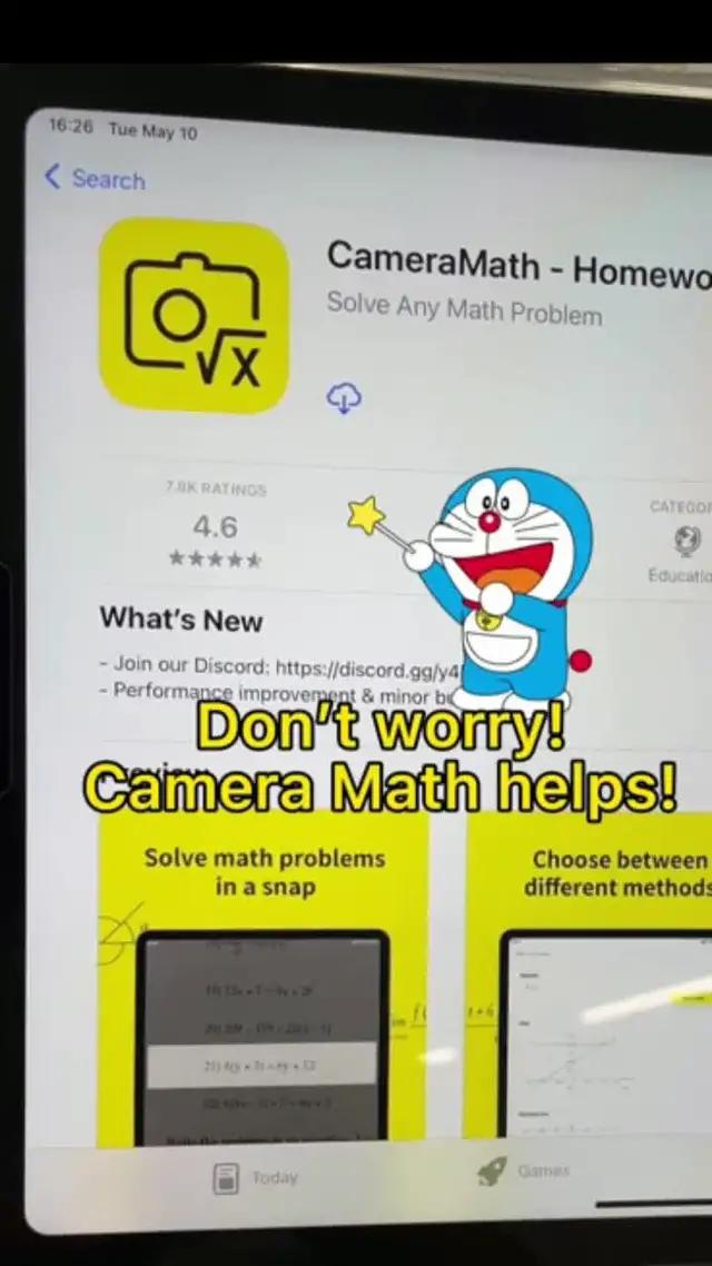 Don't worry about math homework anymore!
