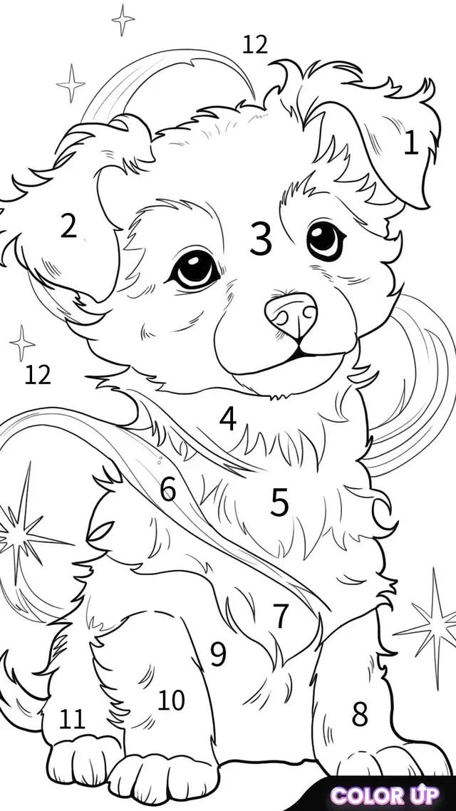 Blow your stress away coloring by number!