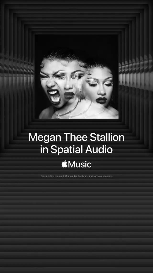 Hear Megan Thee Stallion in Spatial Audio feat. Dolby Atmos.