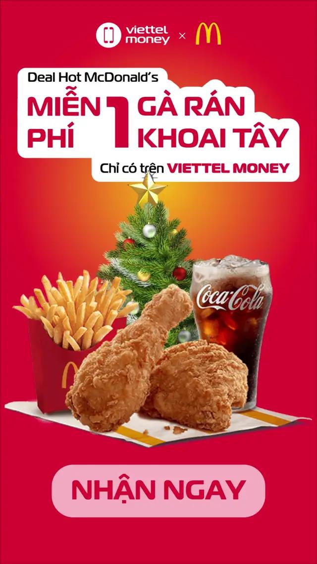 Vào Viettel Money nhận gà rán McDonald’s ngay thôi!!! #ViettelMoney #viettel #mcdonalds
