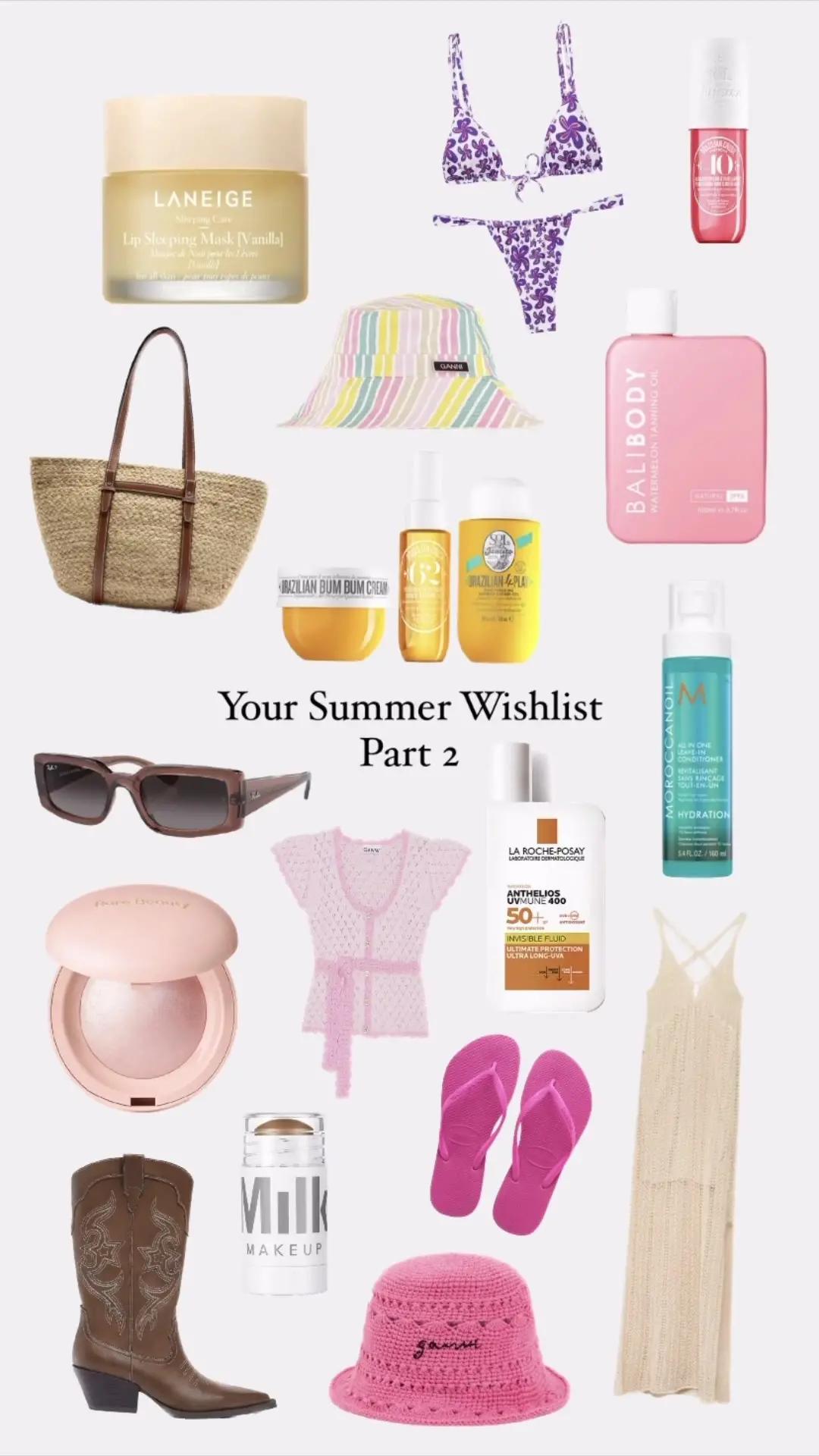 Inspo for Your Summer Wishlist 🌸☀️ Link in bio ✨ Which inspo guide should we do next? #gowish #gowishapp #summerwishlist #summervibes 