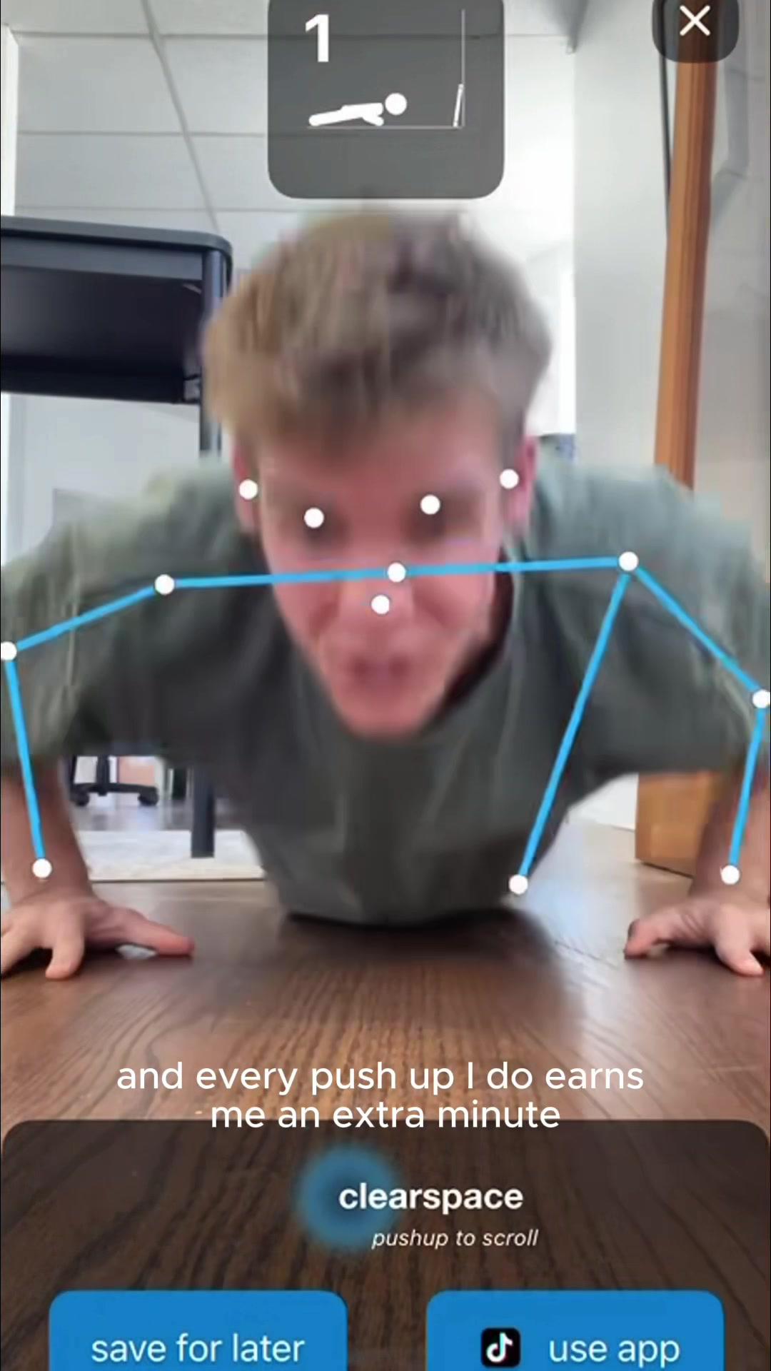 Drop and give me 5 pushups now #scrolling #pushups #pushupchallenge #iphonetricks #screentimehacks