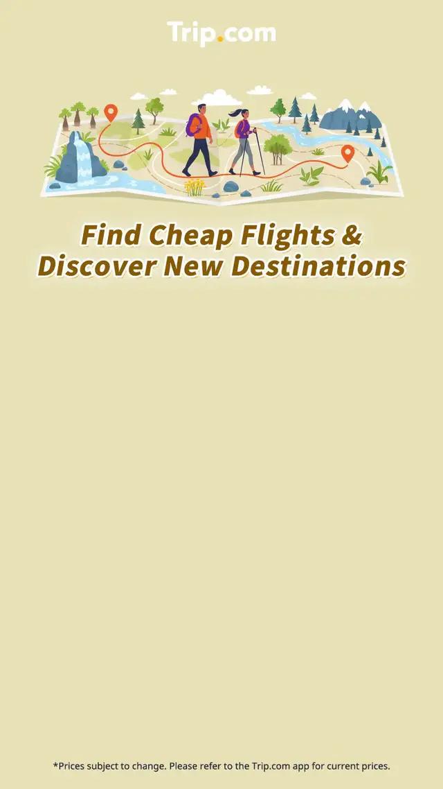 Get huge savings on flights!