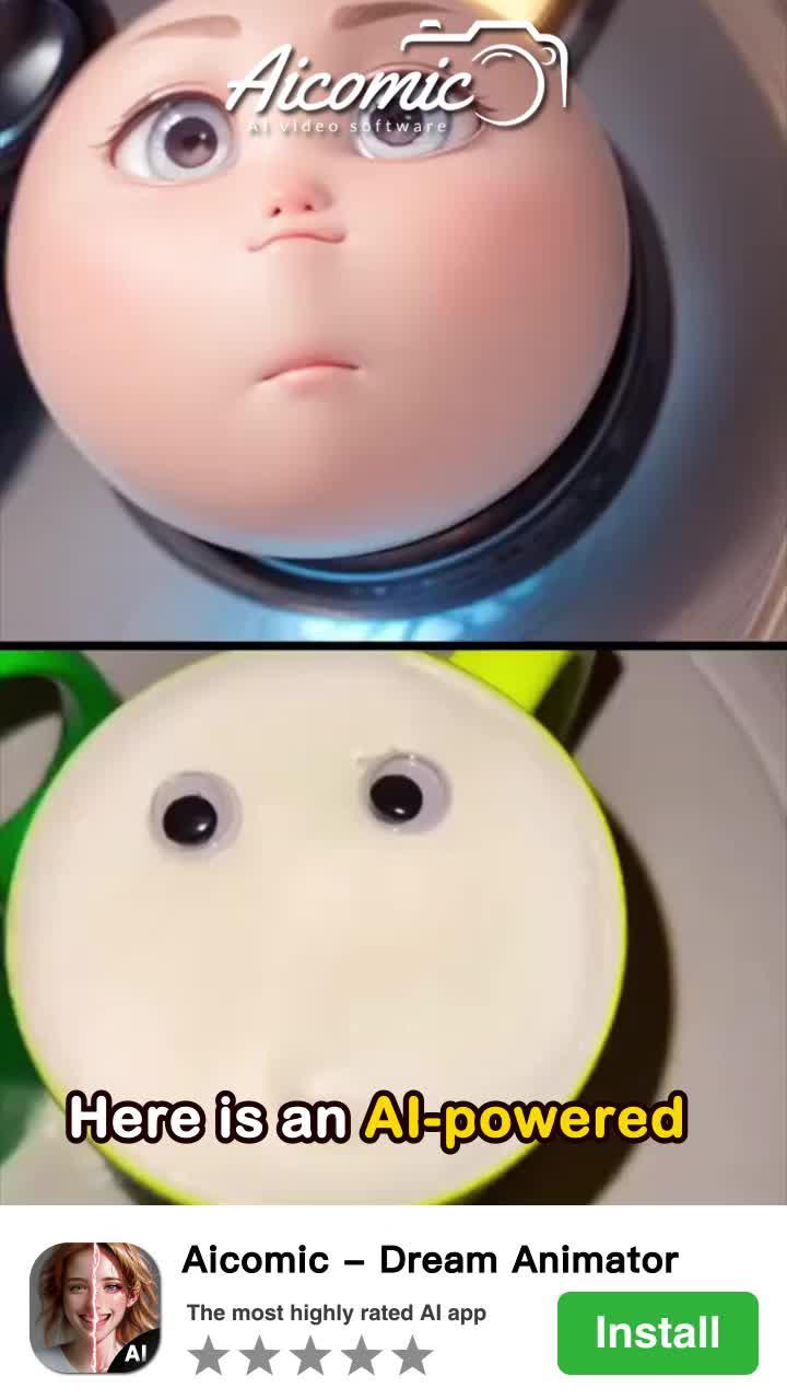 This is so cute! ! AI makes my things come to life