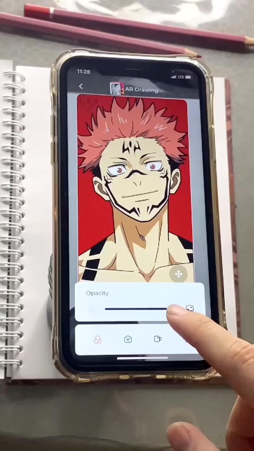 Use your phone camera to draw