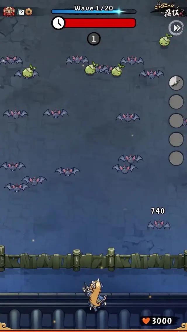 お好みで無限育成！簡単ディフェンスローグライクRPG、「ニャンニャン忍び」