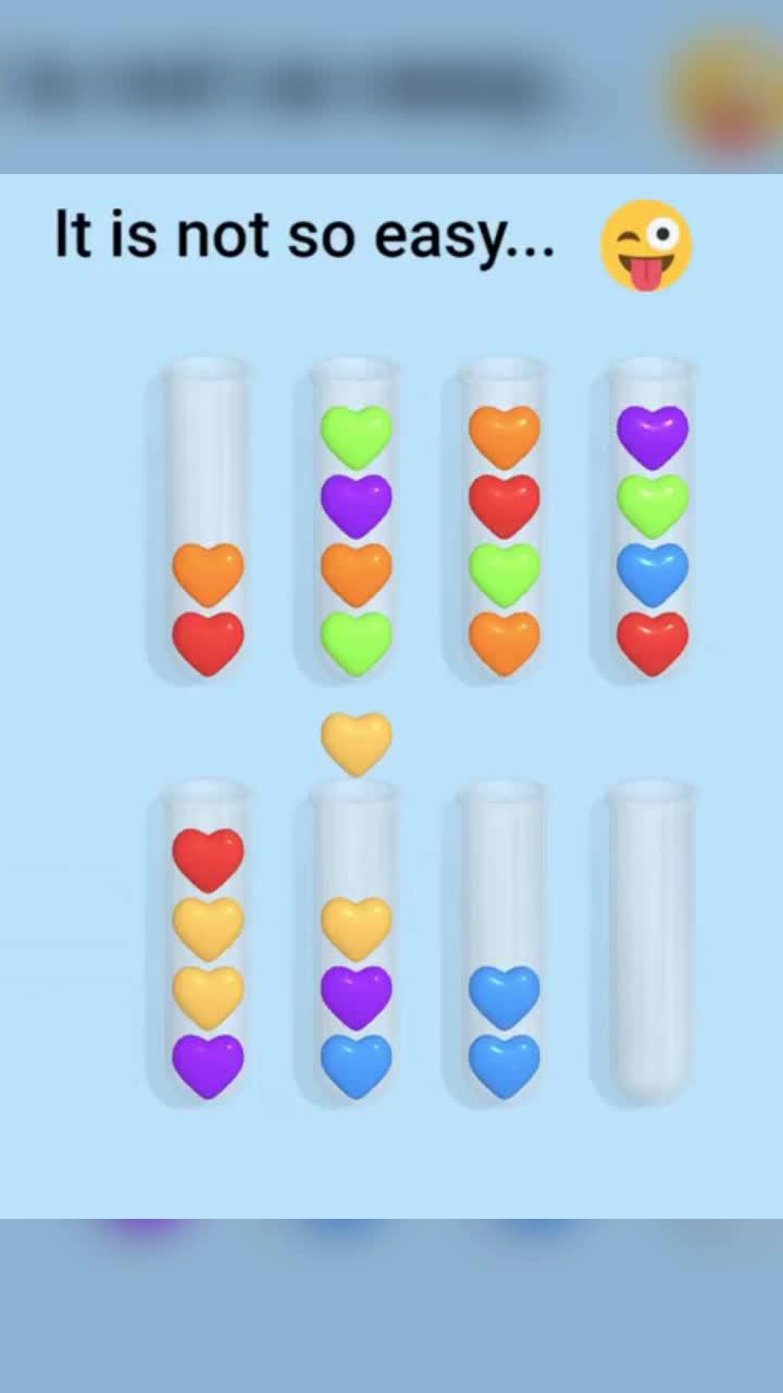 Color sorting brain puzzle