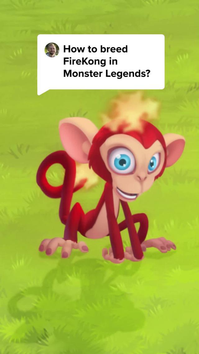 Here's how to make FireKong in Monster Legends. Have you bred him?