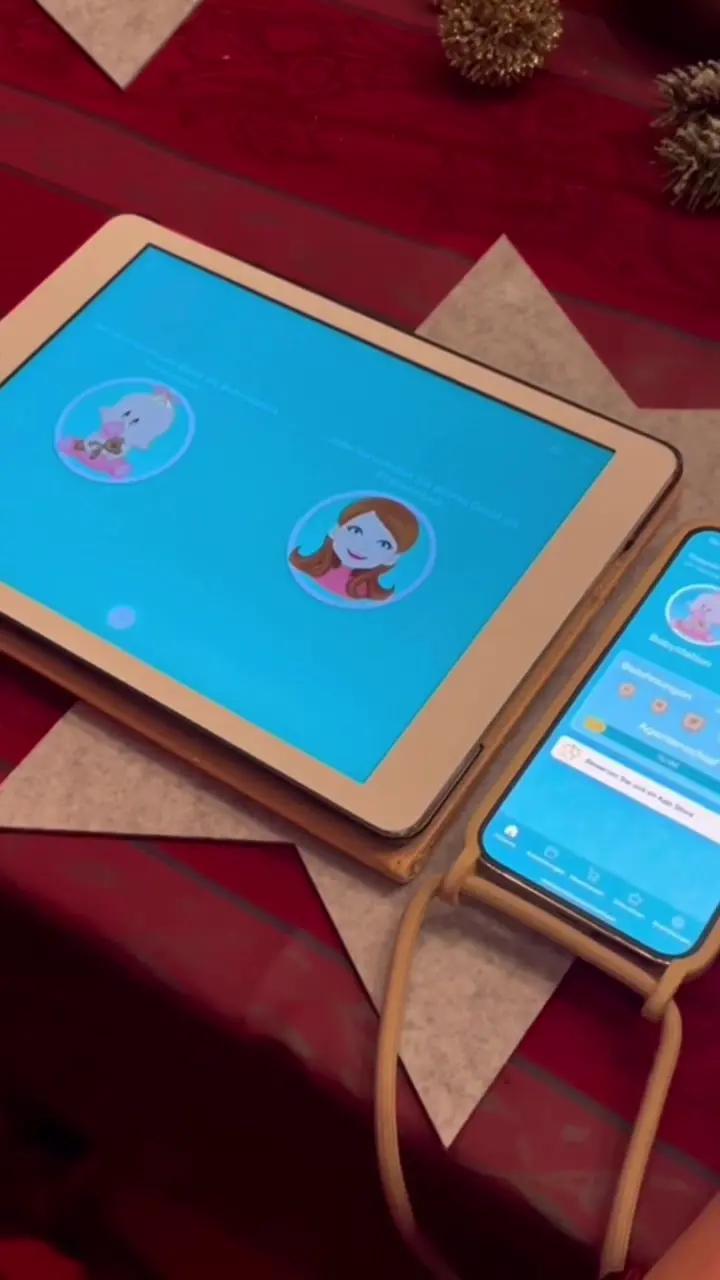Download Annie Baby Monitor on your phone, set the monitoring and enjoy Christmas time 🎁❤️ #babymonitor #parentsoftiktok #momlife #parentingtips 