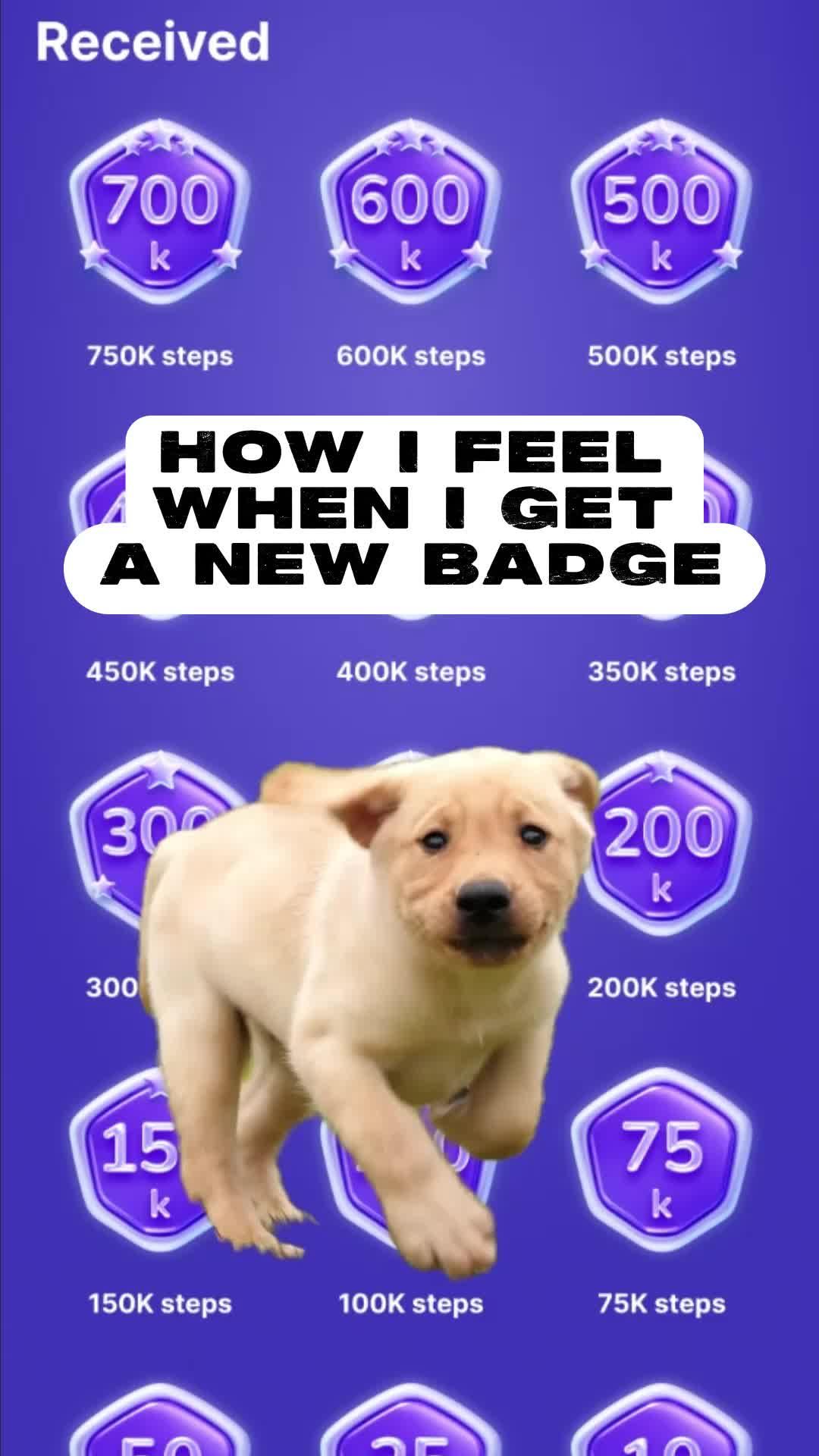 Complete your daily steps and collect that shiny new badge
