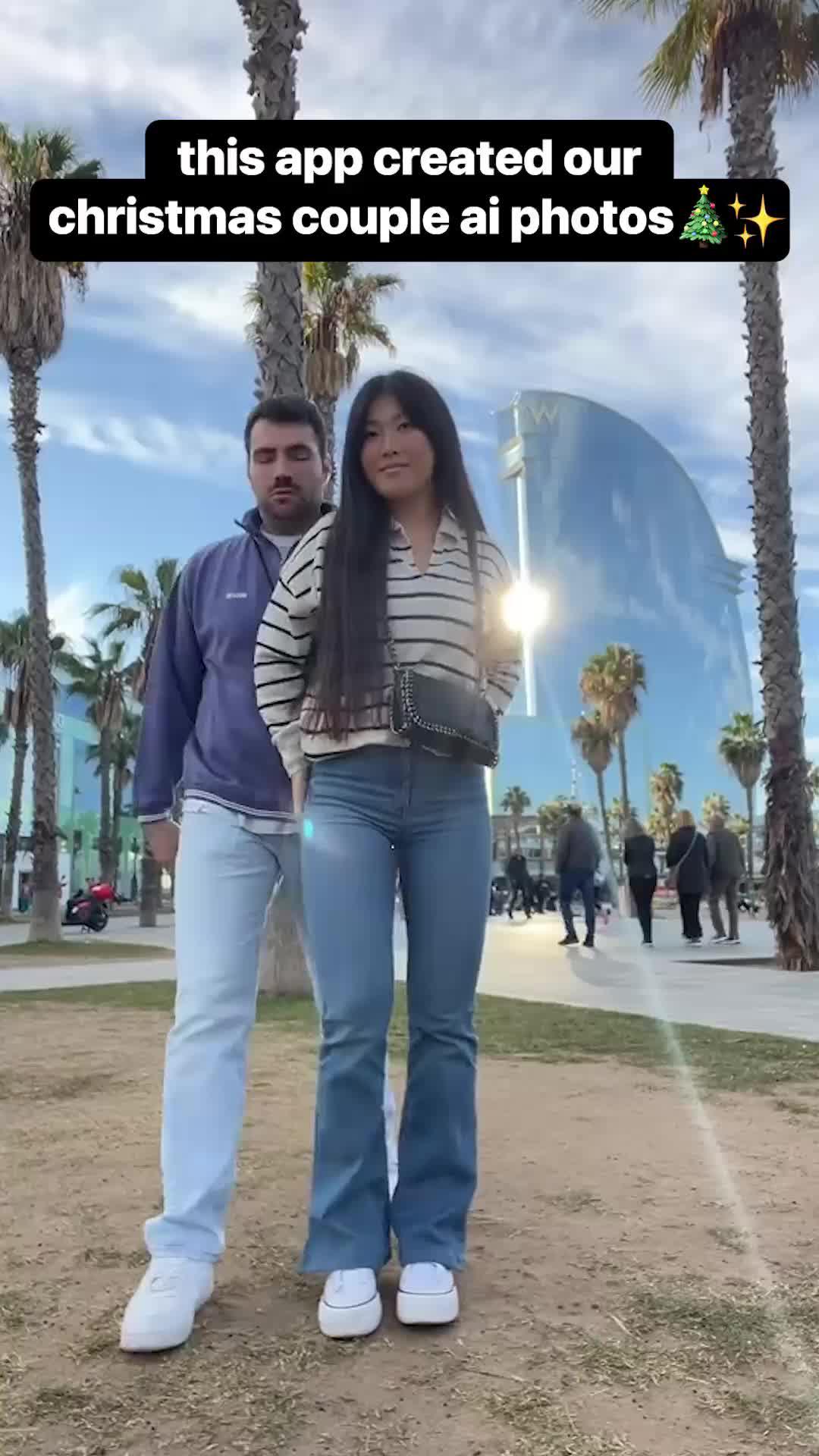 Create fun xmas photos with your lover now!