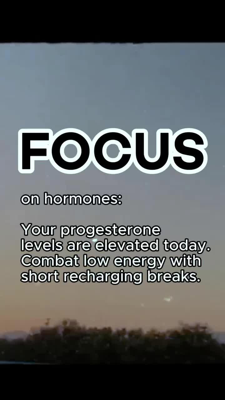 CHECK THIS: your daily hormone forecast to support your mind and body is waiting in app.