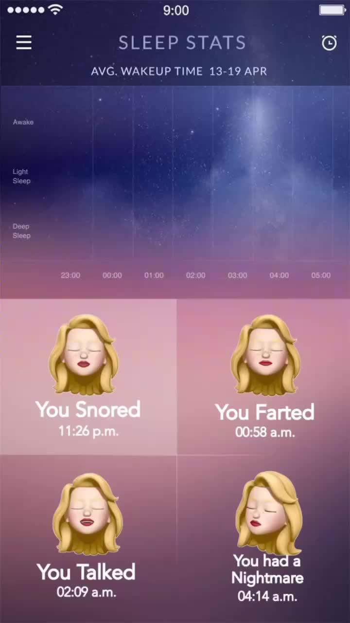 Get a good night’s sleep and learn your patterns with Sleep Tracker.