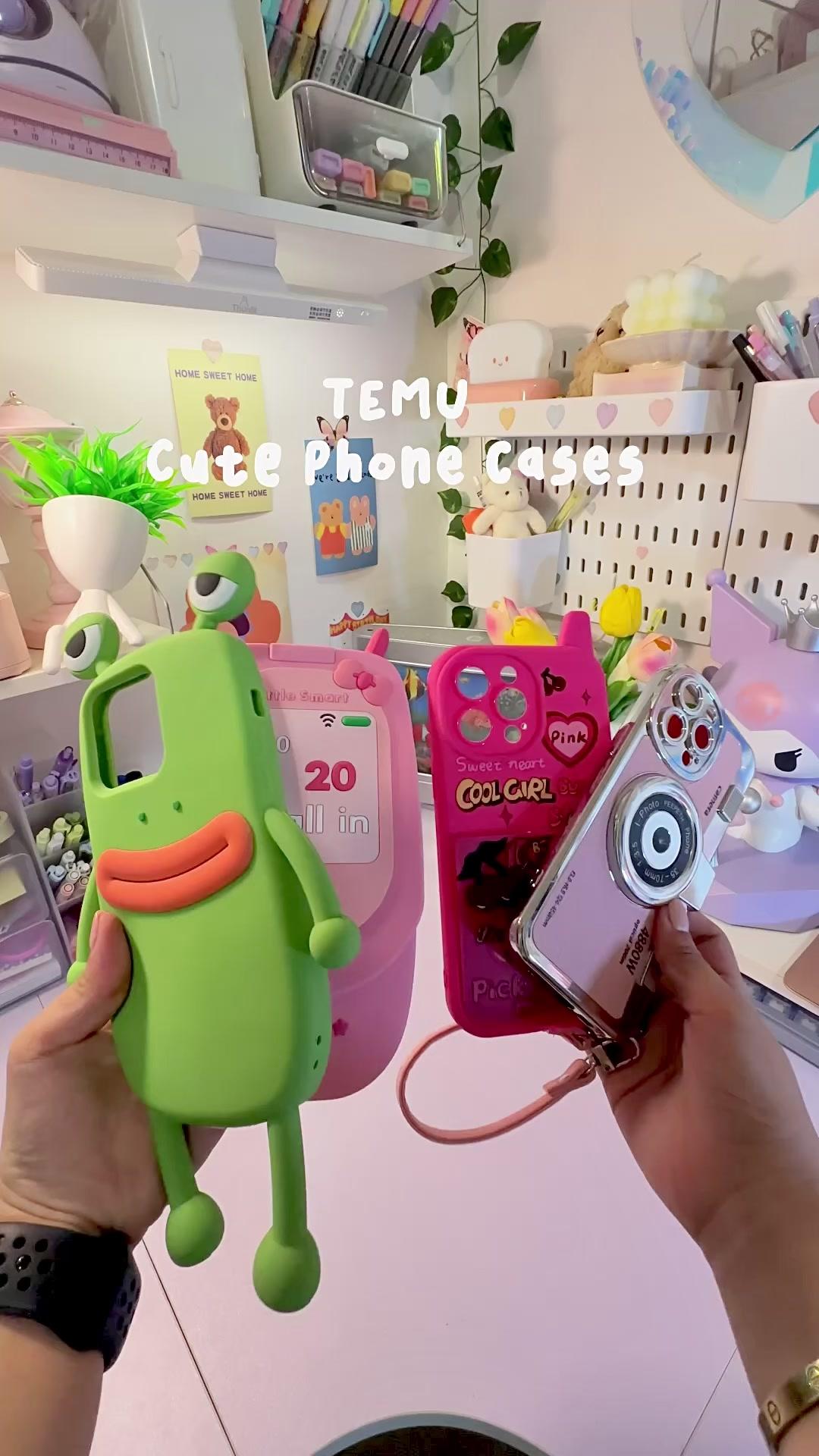 I got cute cases from TEMU!!🤩✨💖Download TEMU app and get 5000 pesos bundle coupon with code dpw9237. App new users only hurry up!!! 🔗 in bio #temu#temufinds#temuhaul#viral#fyp #Unboxing