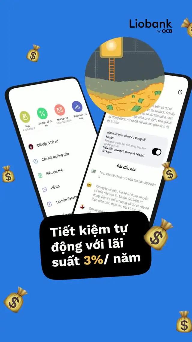 Nhận lãi suất 3% trên số dư có của bạn. Không cần kỳ hạn, dễ dàng chi tiêu khi cần!