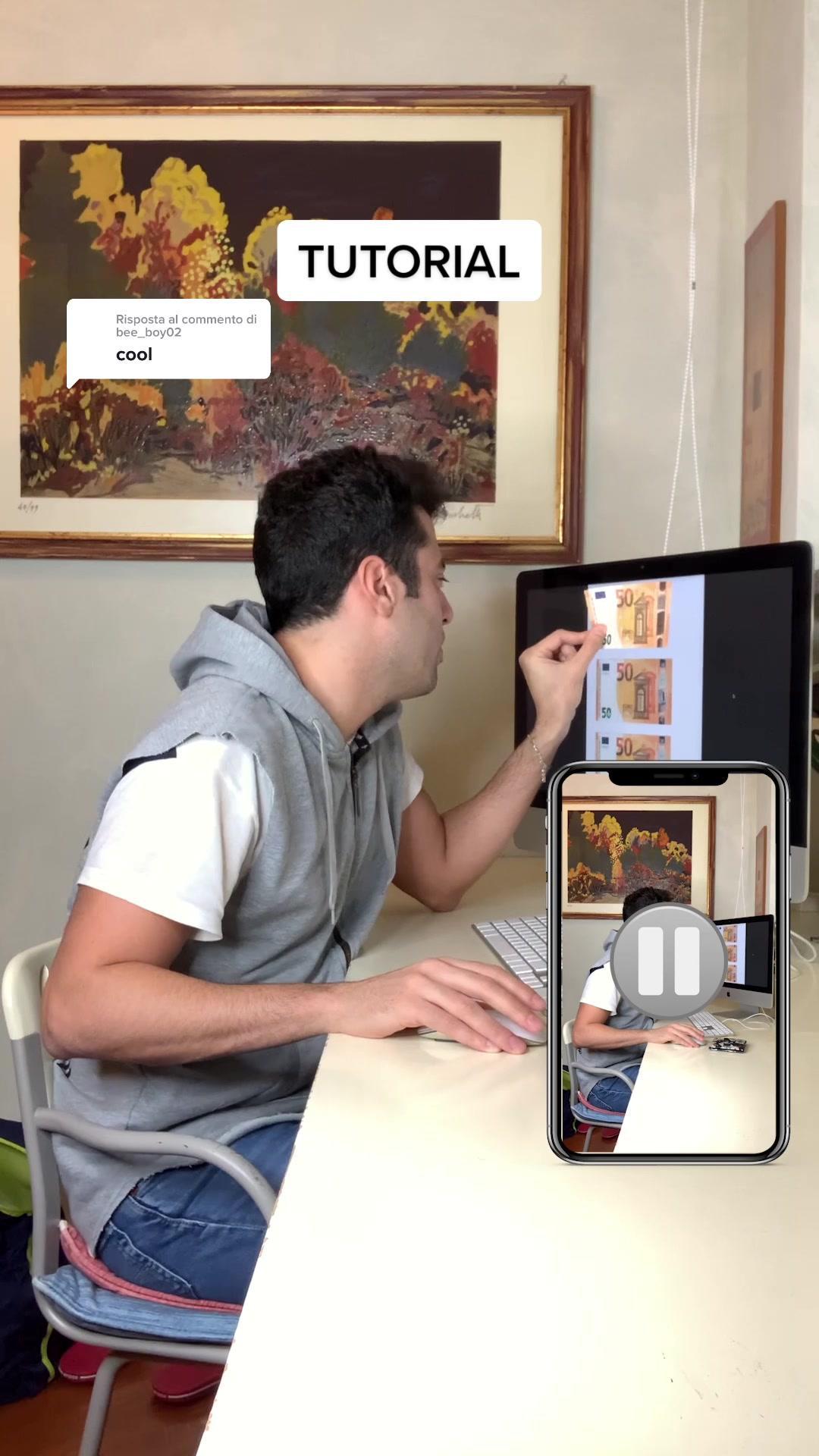 Rispondi a @bee_boy02  do you like this trick? 😊 #tutorial #learnontiktok #imparacontiktok #edit #transition