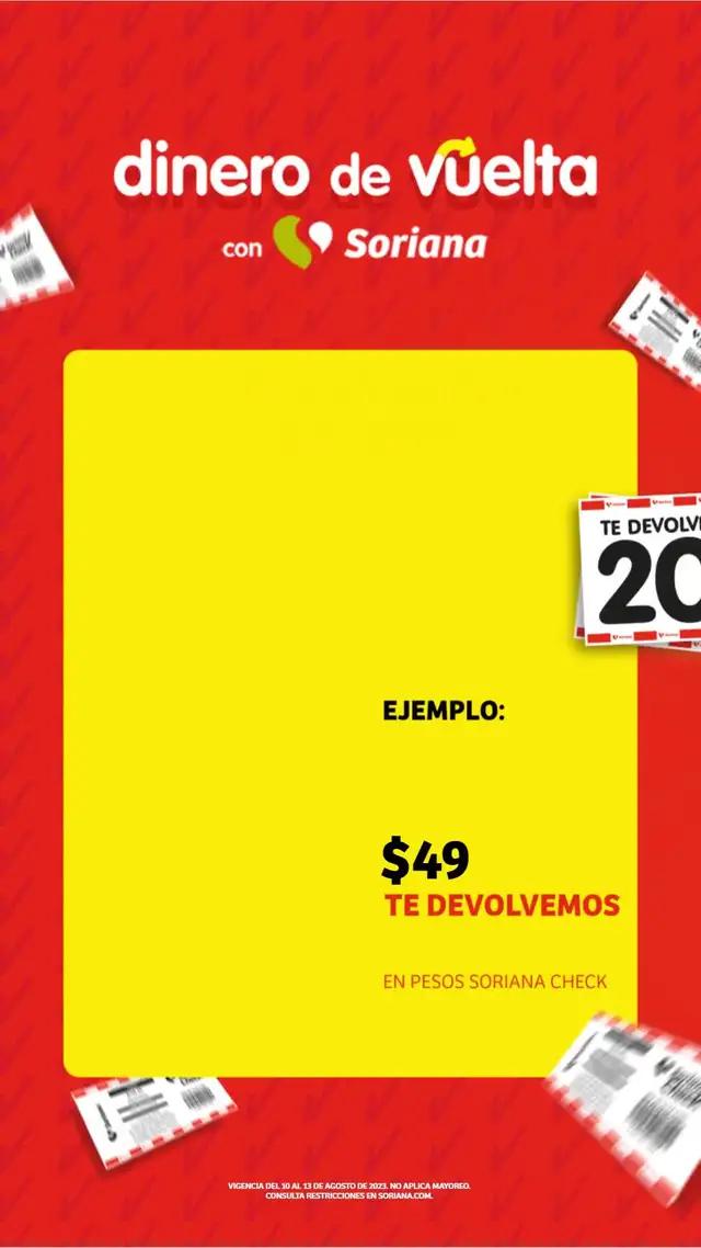 Con Soriana Check te regresamos hasta el 20% de tus compras en tienda o en línea. ¡Ahorra más! 
