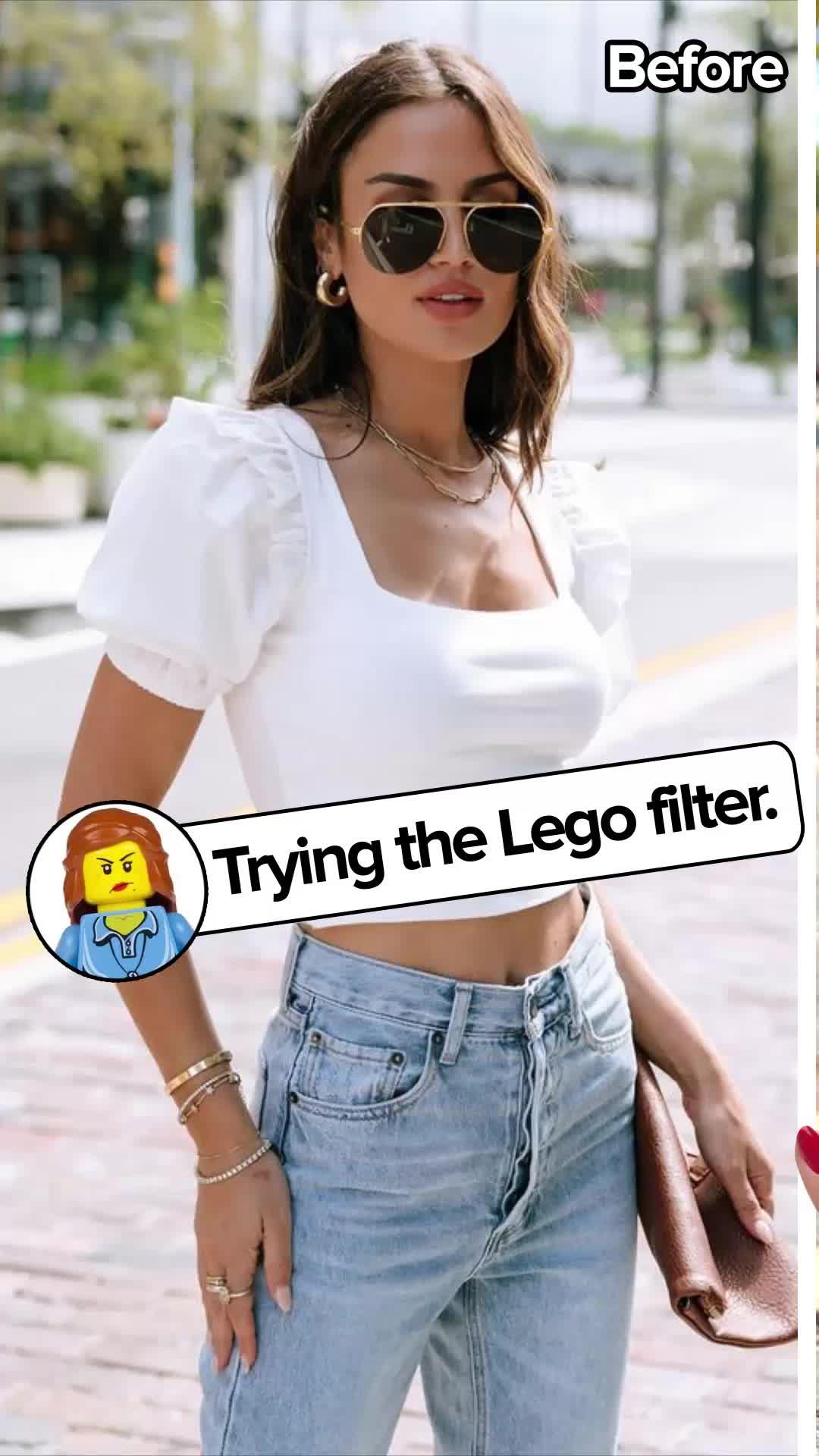 Try exclusive Bricks Toy effect to Level up your style