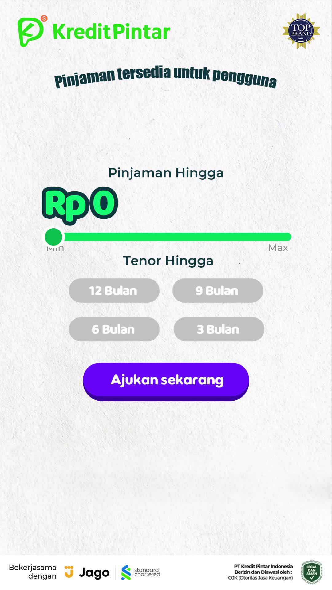 Berizin dan diawasi OJK, ajukan kapanpun. Pinjam hingga 20 juta!
