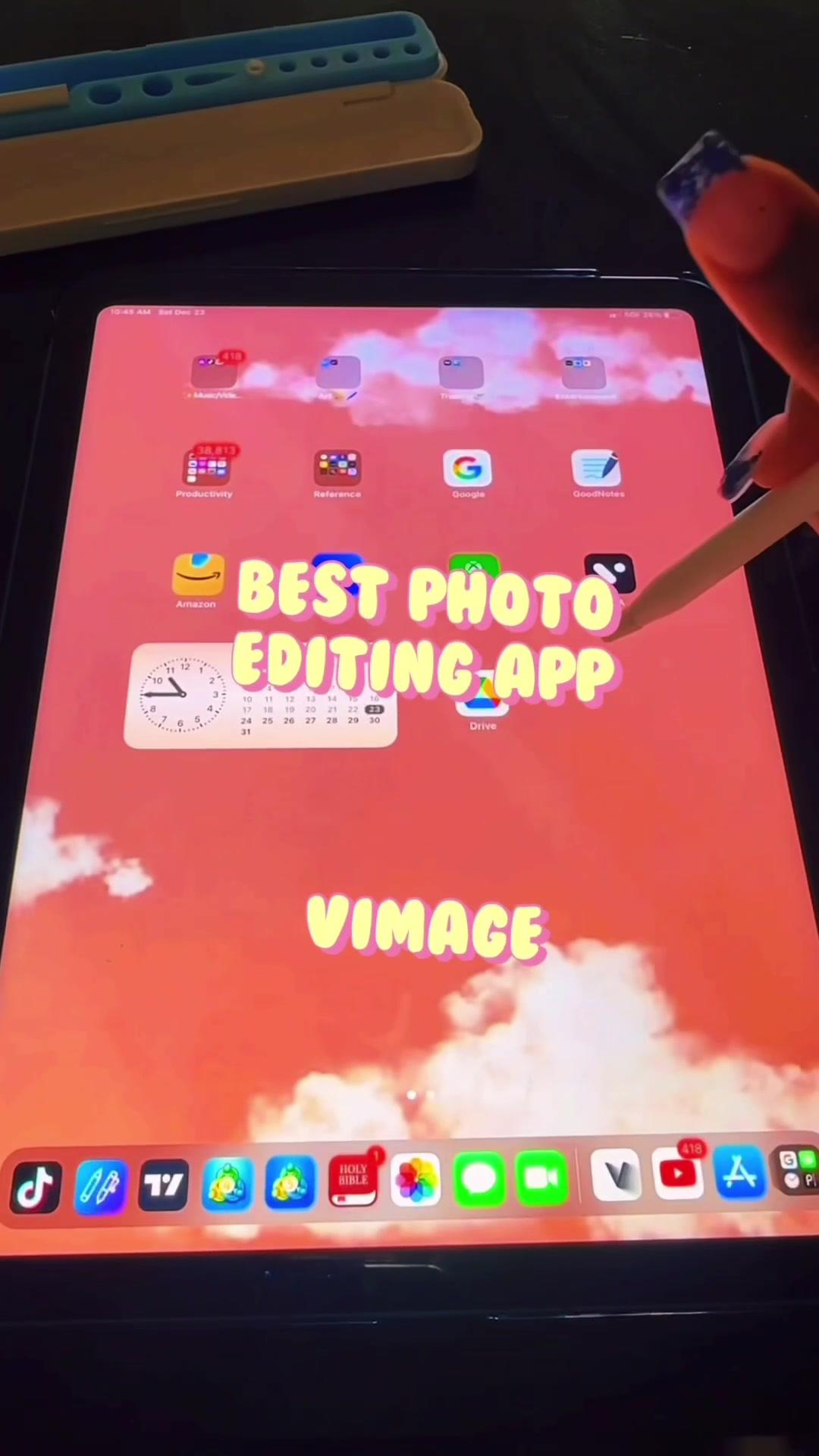 Wanna add a little ✨sprinkle sprinkle✨ to your photos?! Vimage has everything you need to make your videos come to life! Ive never had a photo editing app with sooo many options, download today!! #vimage #fyp #photoeditingapps