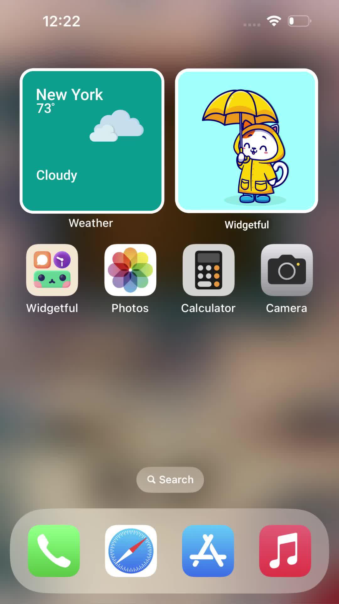 Install custom iPhone widgets on your iPhone with Widgetful app.