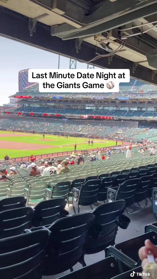 Last minute date night to see the SF Giants 🧡⚾️ @Gametime #gametimeapp #sfgiants #sfgiantsbaseball #giantsbaseball