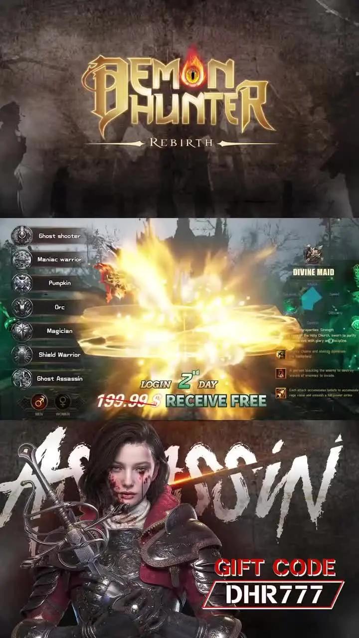 Demon Hunter: Rebirth has been released. An easy idle game that frees your hands!