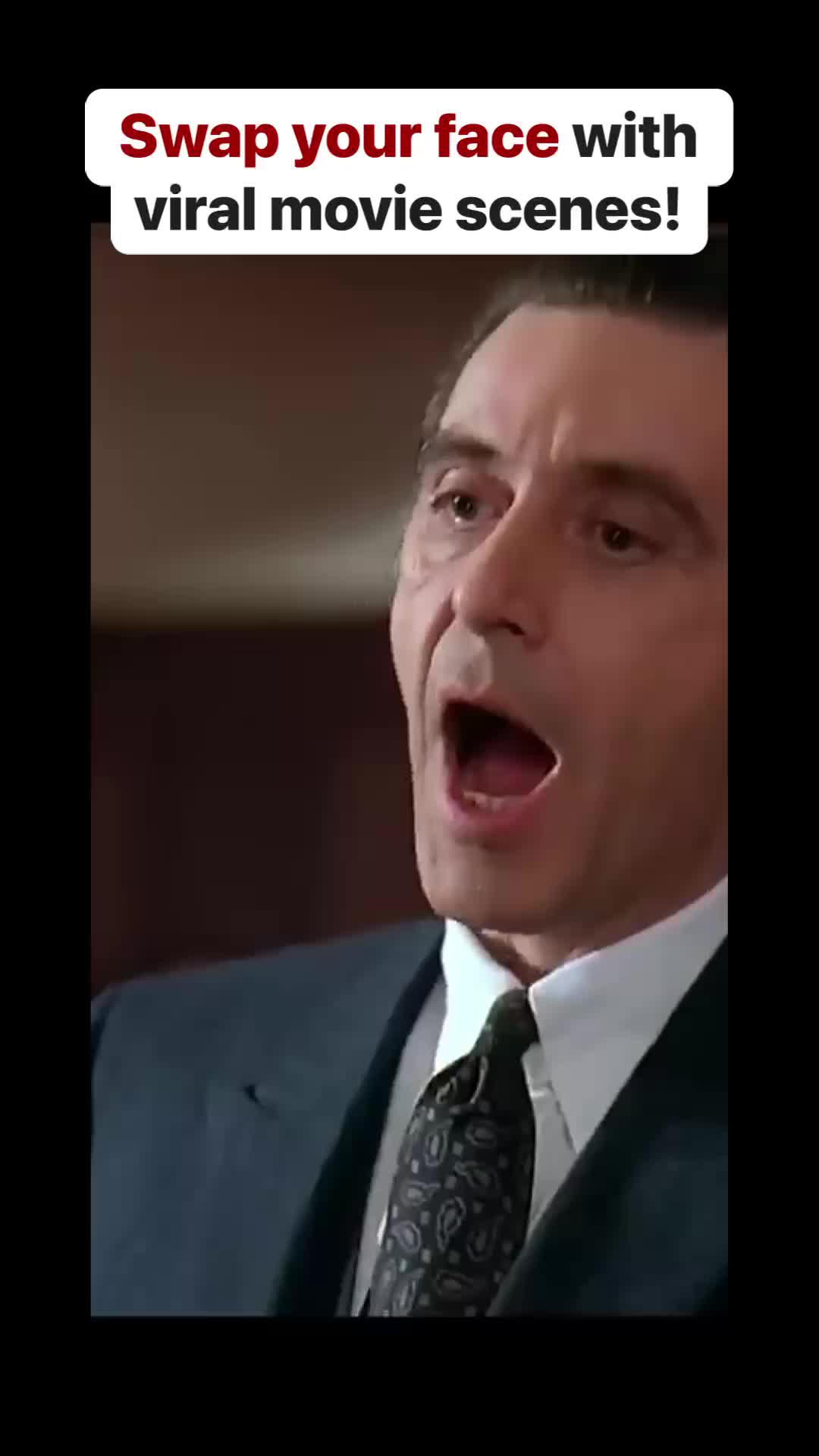 Swap your face with viral movie scenes!