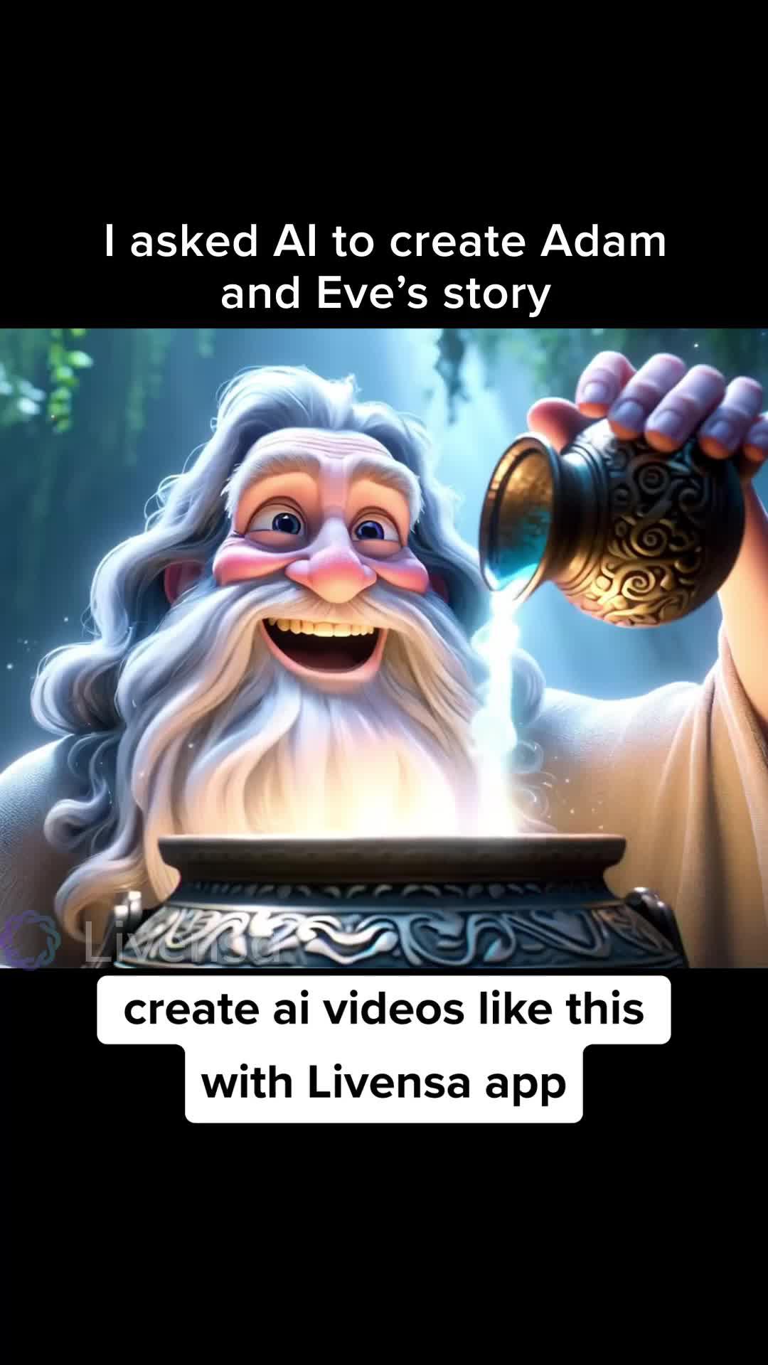 Create Al videos with your own words on mobile
