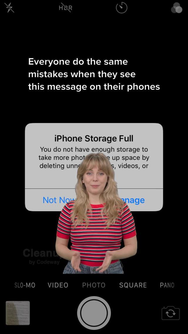 Free up iPhone storage in seconds with Cleanup!