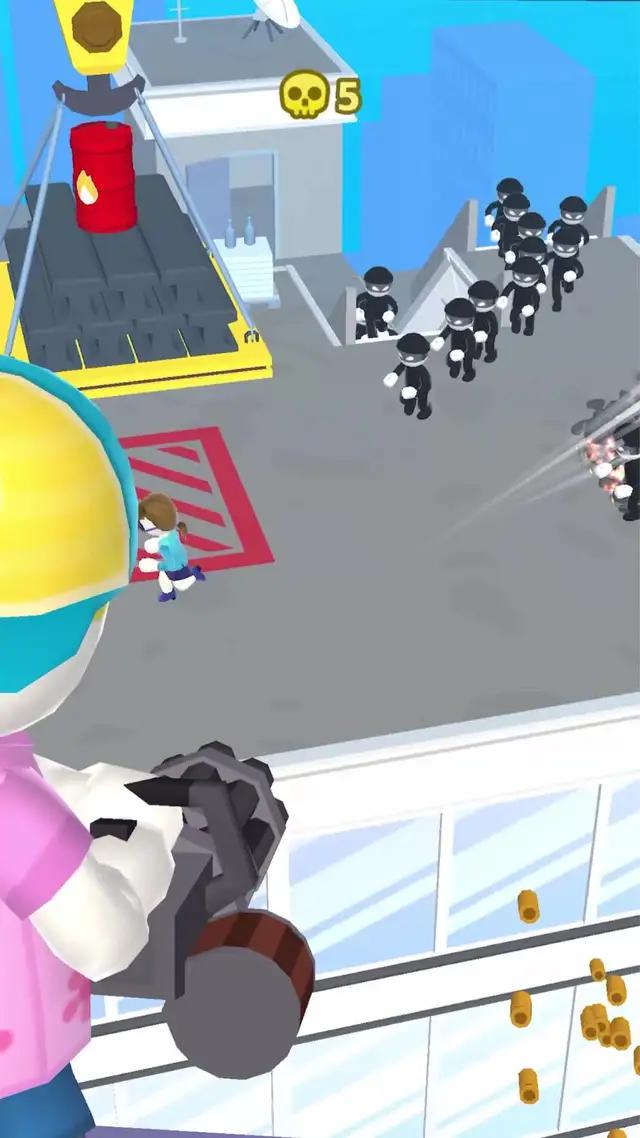 Springen Sie einen Hubschrauber!