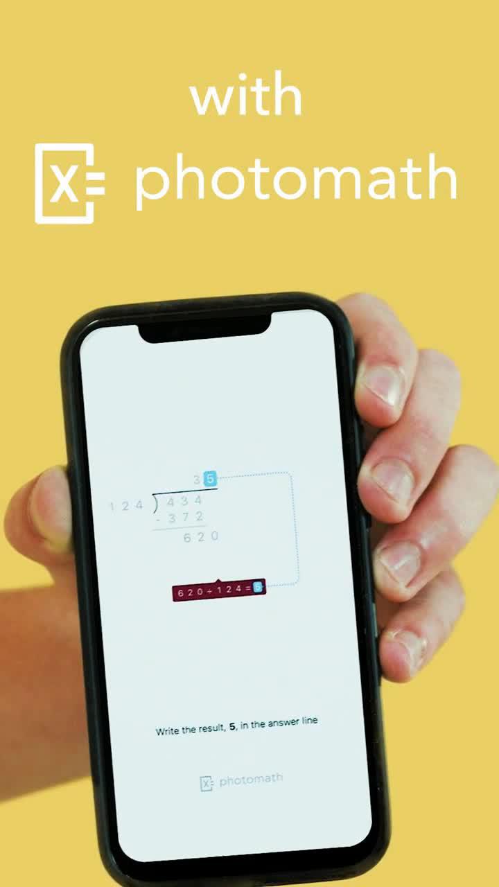 Get math with Photomath!