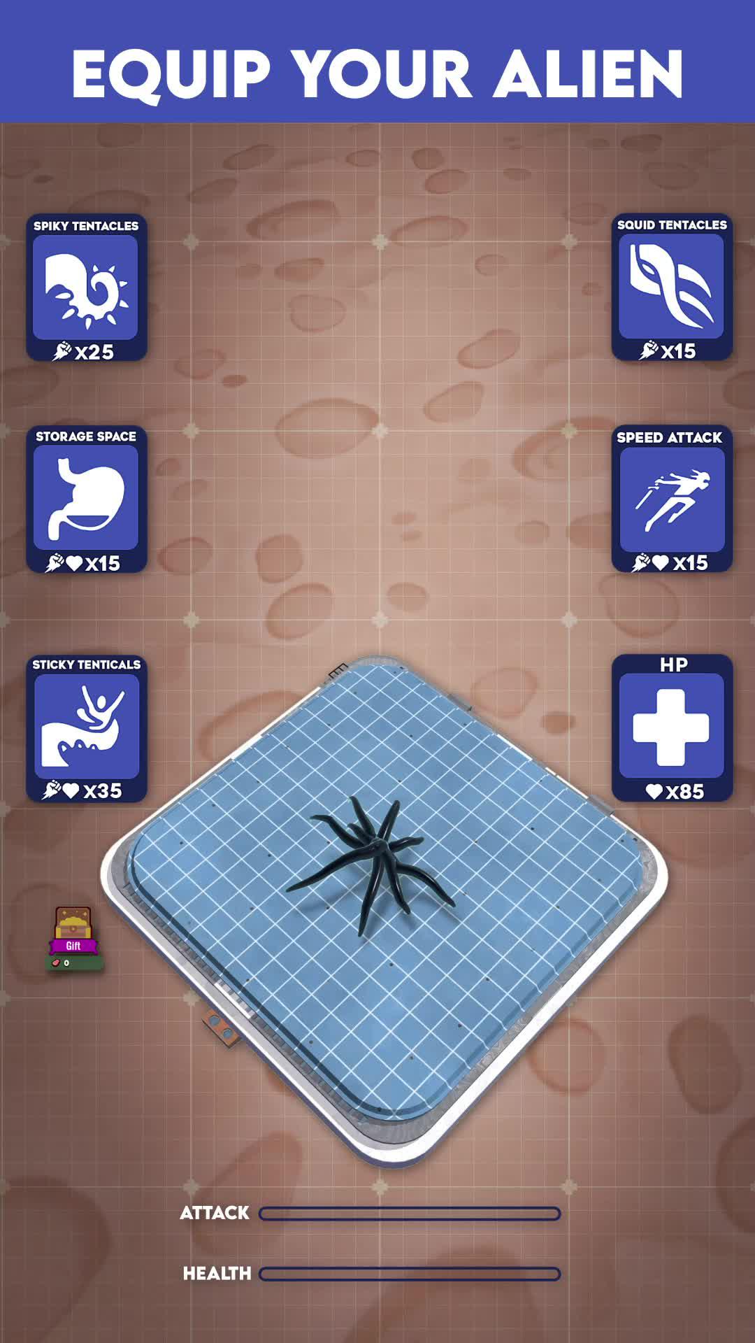 Upgrade your alien and win