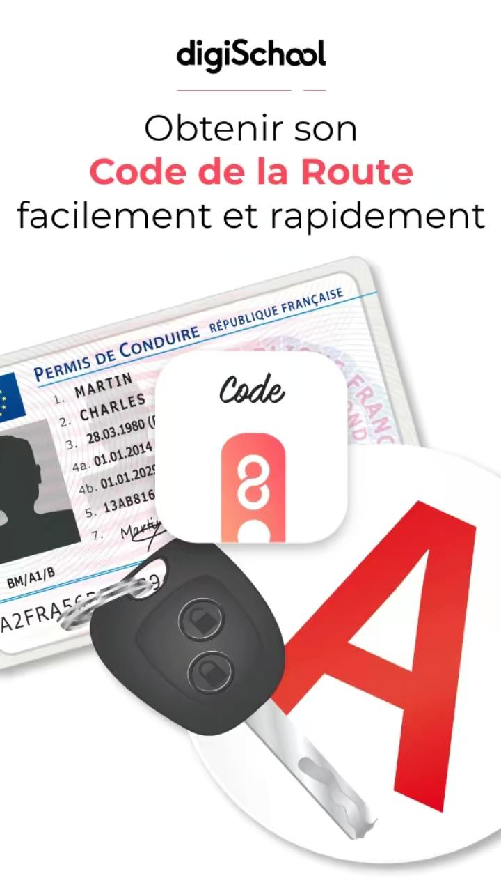 Télécharge digiSchool Code de la Route et révise facilement !