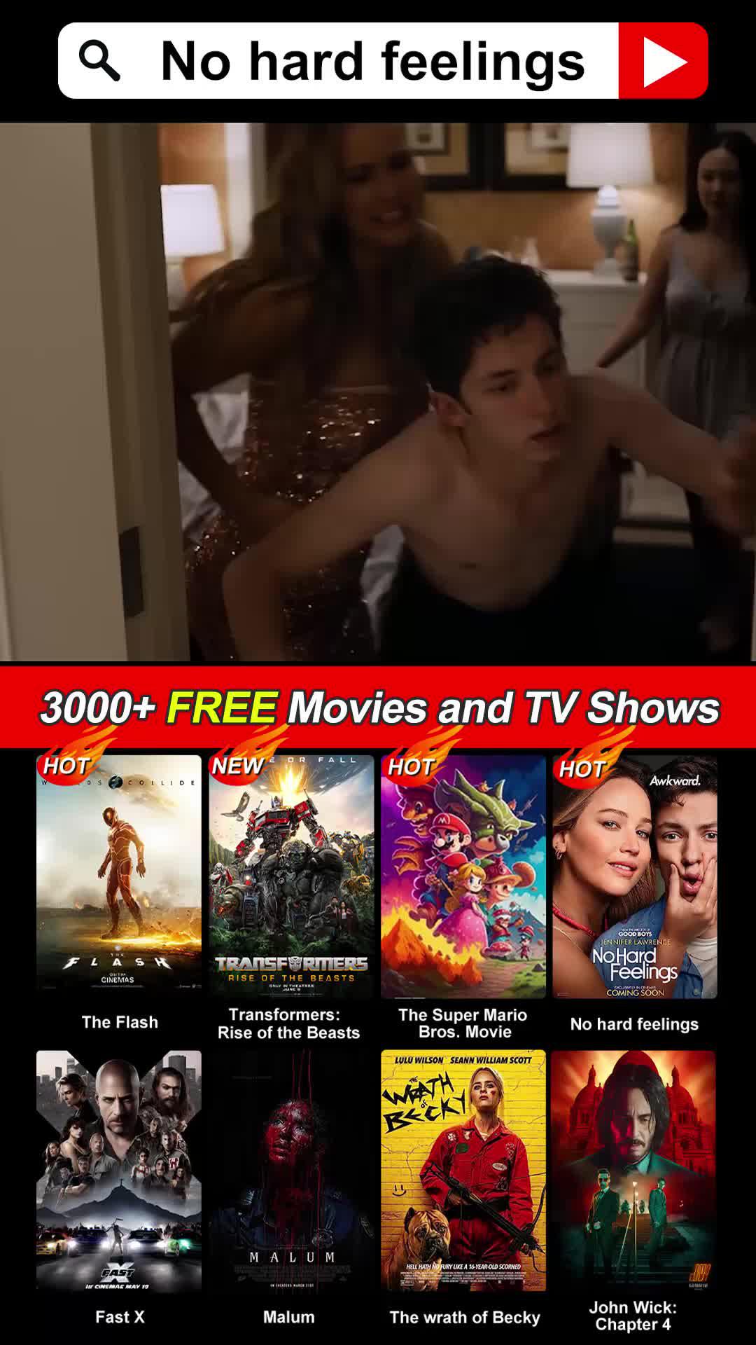 Más de 3000 películas, ¡mira ahora!