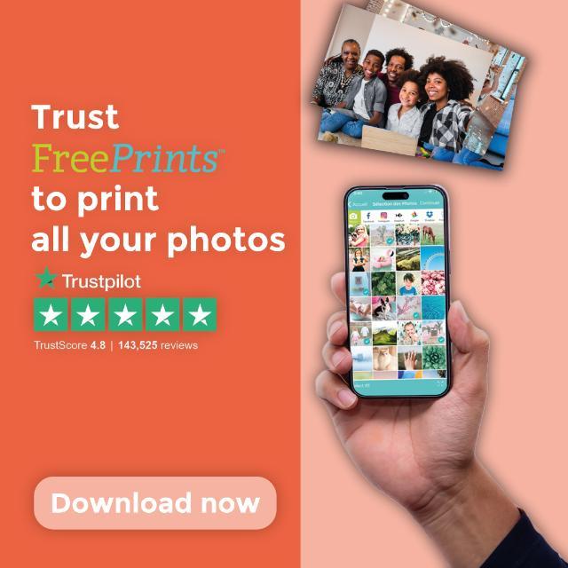Trust FreePrints to print your photos and get them delivered home. Just Pay for Delivery.