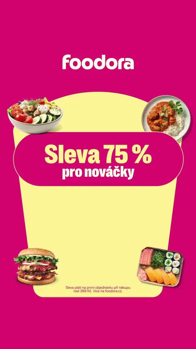 Sleva 75 % a doprava zdarma