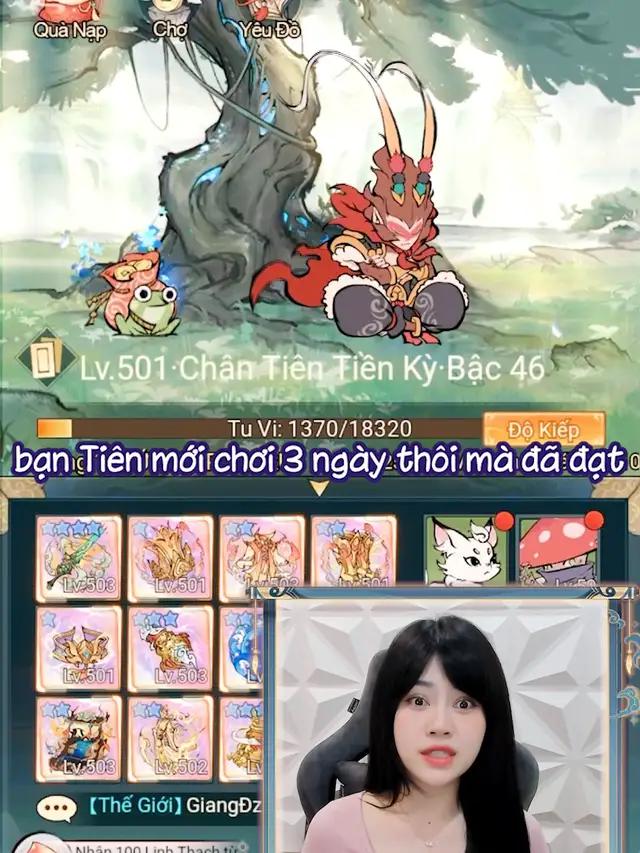 Cùng tải và chơi game #TieuYeuTamDao cùng Tiên nha mọi người🤩 Game RPG chặt cây nhận trang bị siêu thú vị, tu luyện thành tiên một cách dễ dàng!!  Tham gia ngay sự kiện trên fanpage để có cơ hội nhận nhiều quà như xe máy, iPhone, Switch nha! 🥳🥳